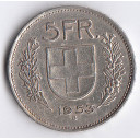 1953 B - 5 Franchi Argento Svizzera Guglielmo Tell BB